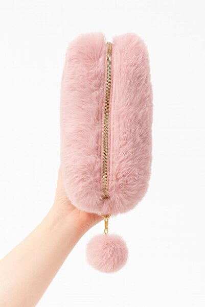 SEYFİKİRTASİYE حقيبة مكياج فخمة على شكل حقيبة أقلام بحجم 10x20 سم إنتاج محلي حجرة واحدة ذات سعة كبيرة