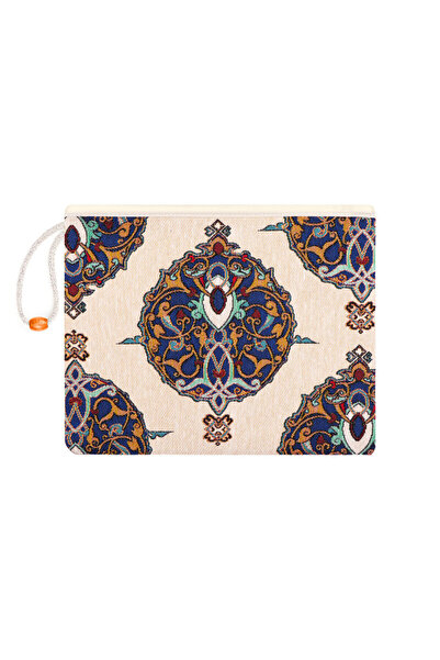 Bursa İpek Tile Pattern Tapestry Handbag