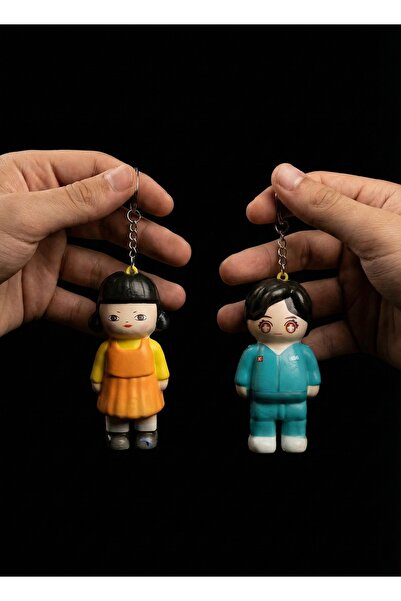 Massaltay مجموعة من قطعتين من سلسلة المفاتيح ذات طابع ديزاي - مجموعة ألعاب صغيرة
