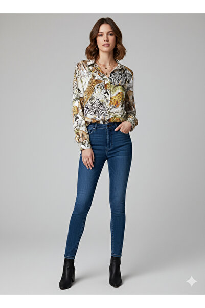 MOVA MODA Saten leo gömlek