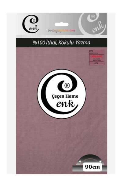 ÇEÇEN HOME وشاح قطني عالي الجودة معطر بلون الوردي الضبابي 076 مع حقيبة بلون واحد