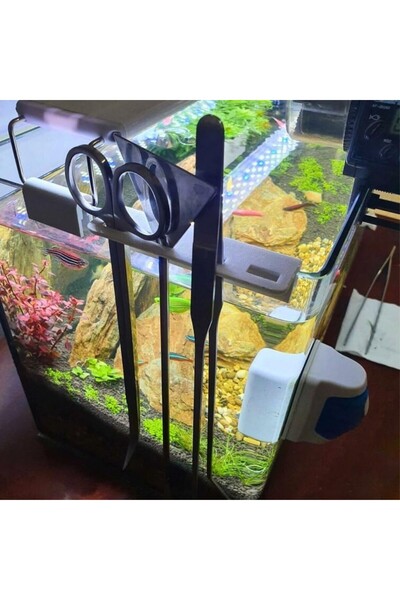 AyrStore Akvaryum Bakım Malzemeleri Tutucu 1 Adet 5-6 mm Cam Kalınlığı İçin U...