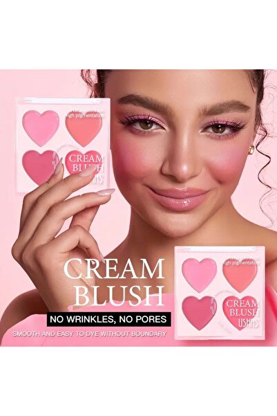 Ushas Palette of 4 Cream Blush - Pink Dream