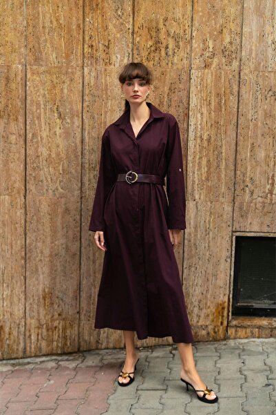 perry moda Perry 3350 Kadın Kemerli Elbise