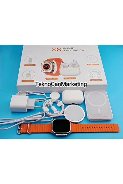 teknodayım X8 Unique Combination Teknoloji Seti 6'lı Kombin Paket Akıllı Saat...