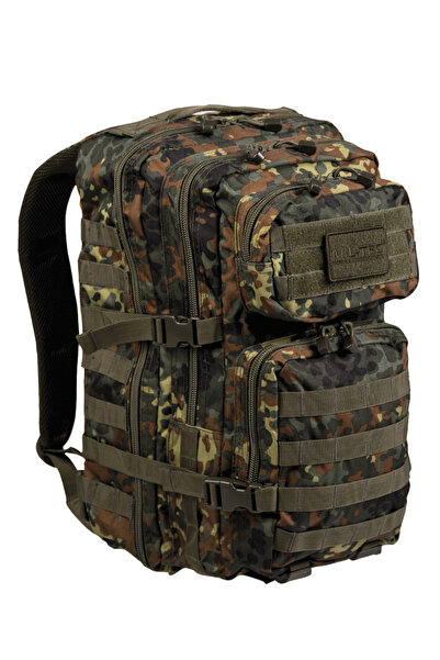 Mil-Tec RUCSAC Camuflaj Flecktarn Marime 36 Litri - Miltec Vanatoare Pescuit Outdoor Supravietuire