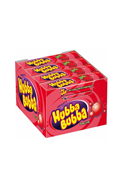 Hubba Bubba Aroma de Capsuni, Guma de mestecat, 20 de pachete x 35 Gr