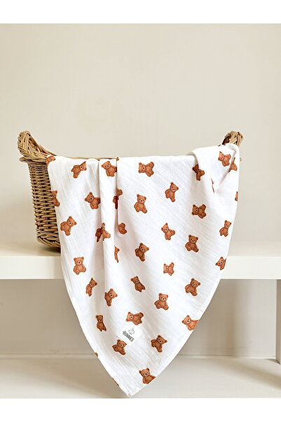 Jr Bunnies Teddy - Multi-Purpose Muslin Blanket