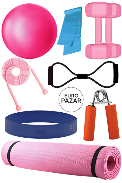 Euro pazar Profesyonel Pilates Seti Özel Egzersiz Seti Yoga Seti 9 Parça