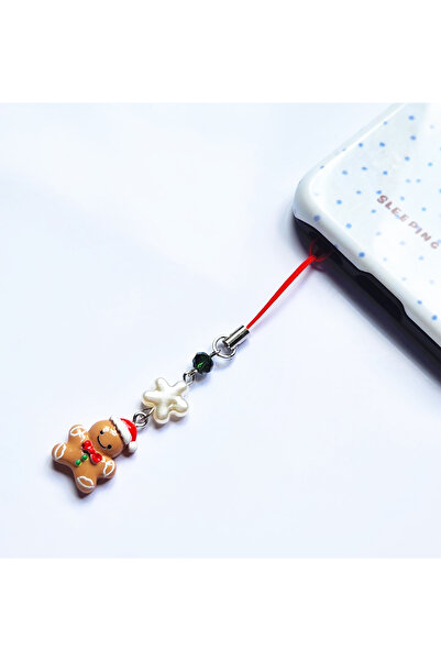 Güneş Kırtasiye Yeniyıl Hediye Kurabiye Adam Charm Telefon Süsü