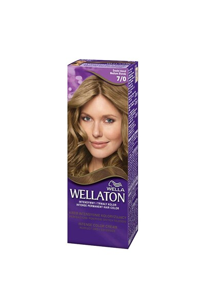 Wella Wellaton Vopsea de Par Permanenta 7/0 Medium Blonde, 110 ml