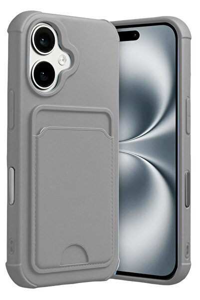 NANOSPACE سيليكون مع بطاقة عمل كيلفن متوافق مع هاتف أبل آيفون 17