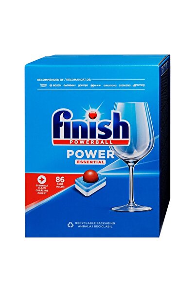 Finish Set of 2 x Power Essential Dishwasher Detergent Capsules, 86 Tablets