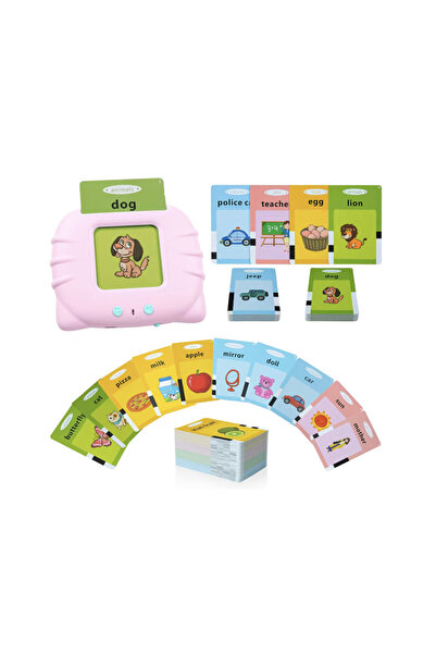 WaltStore Jucarie educativa pentru copii, 112 bucati carduri flash, 224 de cu...