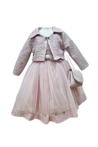 fantasialand Bolero si rochita eleganta fetite, model HTRF 115, culoare roz