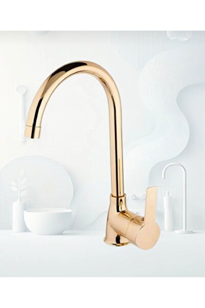 ESKAHOME صنبور مطبخ ذهبي من ESKA مع مدخل مياه مزدوج، إنتاج محلي