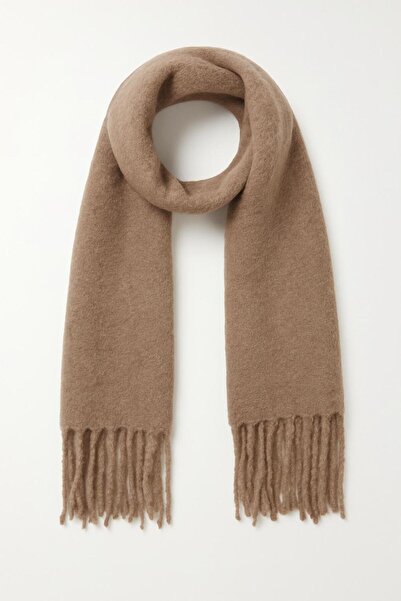 Marka Kadın Premium Kumaş Kışlık Kaşmir Şal 190x50 cm Yumuşak Dokulu