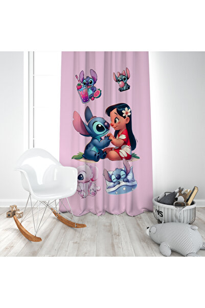 EVSEHOMES Stich ve Lilo TEK KANAT FON PERDE