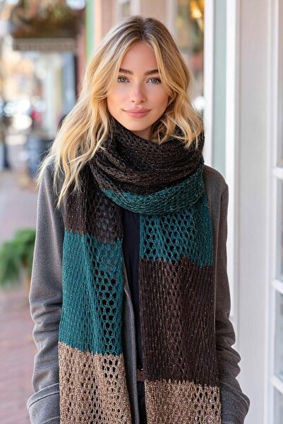 LAGRANZE Eșarfă pentru femei Glitter Color Breeze