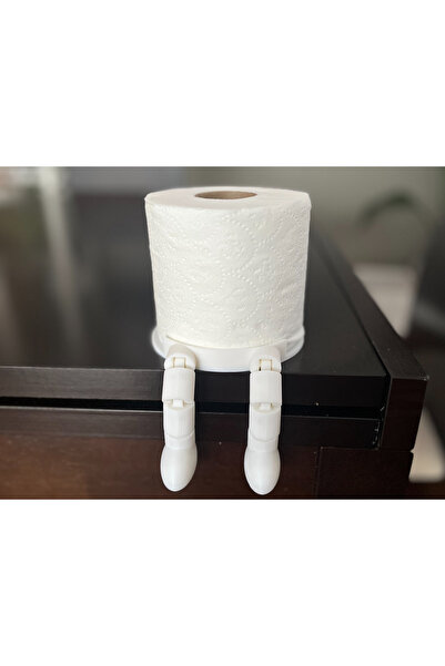 Polizer Ayaklı Rulo Kağıt Havluluk/Tuvalet Kağıdı Tutucu – Komik ve Dekoratif