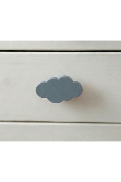 Baylin3D Bulut Görünümlü Dolap Kulpu - Çocuk Odası Modern, Şık ve Dayanıklı Tekli