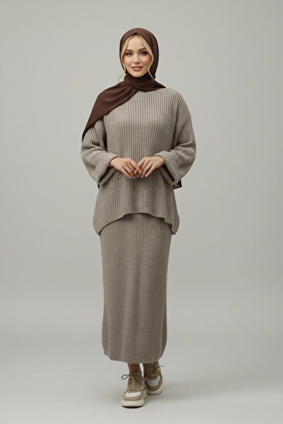 lowell home Women's Winter Oversize Spanish Sleeve Modern Bottom-Top Set