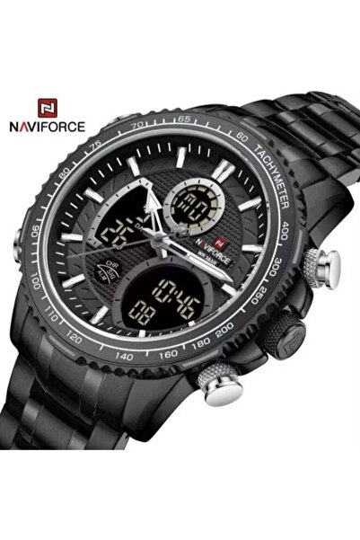 Naviforce Men's Stainless Steel Analog+Digital Wrist Watch NF9182