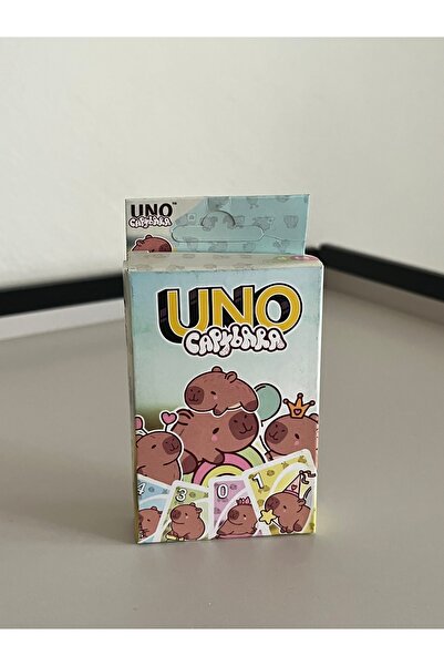 By Ayşegül Capybara Themed Uno Card Game – Fun Family & Friends Game