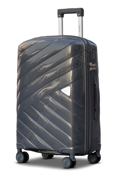 ZAAPPY Hard Shell Unbreakable Glossy PP 24 Inch(20-25kg) Luggage, Lightweight, Combination Lock, Suitcase