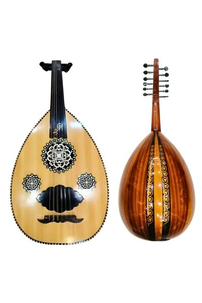 KARAZ MUSIC Egyptian semi-luxurious oud, muski face, wenge and oak back
