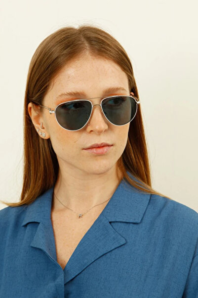 Kapin Vion Design Drop Sunglasses - Navy Blue Glass