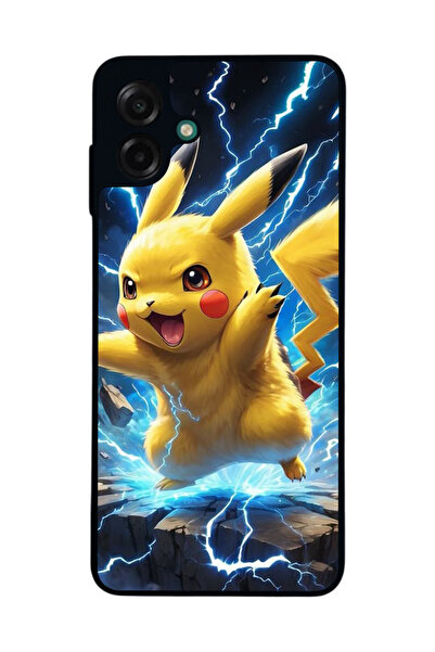 Aksel Kılıf متوافق مع هاتف سامسونج جالاكسي A07 مطبوع ، أسود غير لامع، سيليكون...