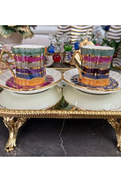 Handmade Esterhomedecor 6 Personality Hand Painting Porcelain Coffee Cup Set