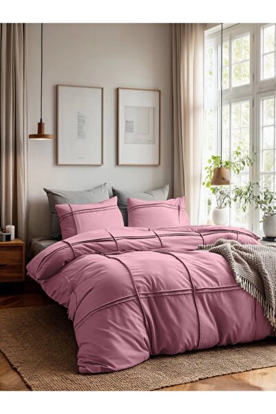 OEM Sleeptime Washed Tufted White Duvet Cover + 2 Pillowcases, 200x200/220 cm, soft and hypoallergenic