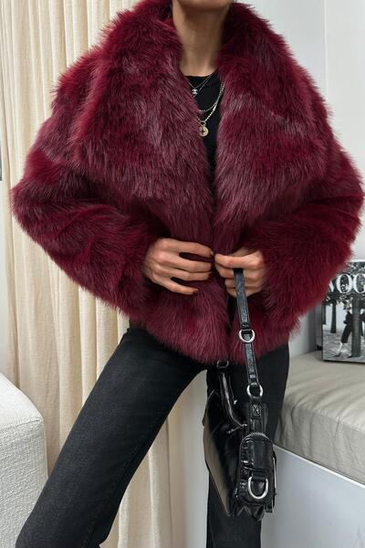 mylove Premium Short Fur Burgundy