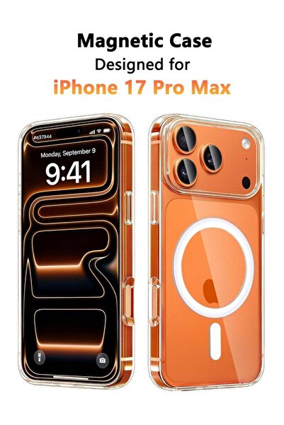TheMohrim جراب مغناطيسي لهاتف iPhone 17 Pro Max، متوافق مع MagSafe، مقاوم للا...