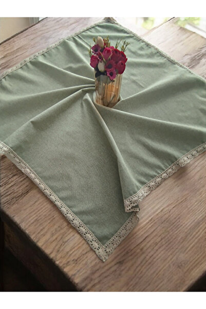denizli hatırası Soft Linen 100% Cotton Nostalgia Guipure Easy-Iron Tablecloth