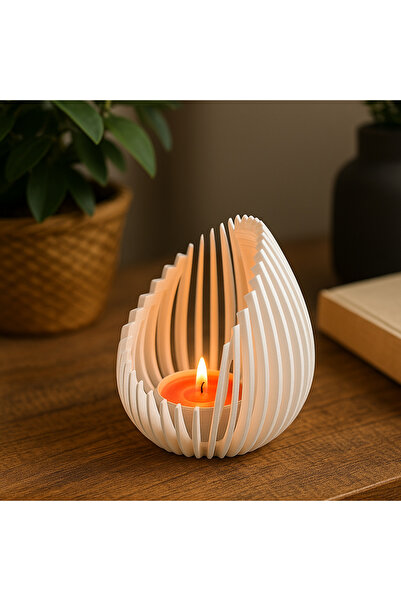 Miolette Tasarım Dekoratif Mumluk | Ortam Aydınlatan Şık Ev Dekoru