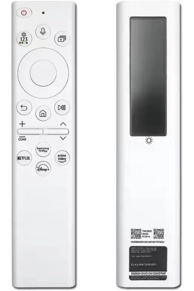 SKEIDO جهاز تحكم عن بُعد صوتي قابل لإعادة الشحن يعمل بالطاقة الشمسية BN59-01391A لأجهزة تلفزيون سامسونج نيو كيو إل إي دي 2021-2022