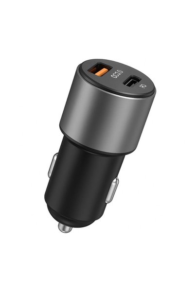 schitec Usb-A 55W / PD20W Çift Çıkışlı Süper Hızlı Araç Şarj Aleti Başlığı OT704