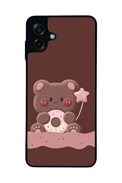 Aksel Kılıf متوافق مع هاتف سامسونج جالاكسي A07 مطبوع ، أسود غير لامع، سيليكون...