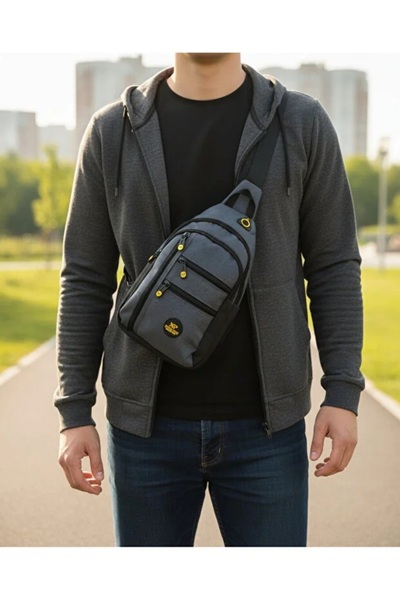 MERVEOZGULCANTA Men's Gray Bag