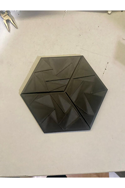 vetria 3D Baskı Geometrik Petek Duvar Paneli | Siyah Beyaz Akustik Dekoratif ...