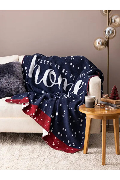 Madame Coco Vannes Cotton Jacquard Tv Cover – Navy Blue