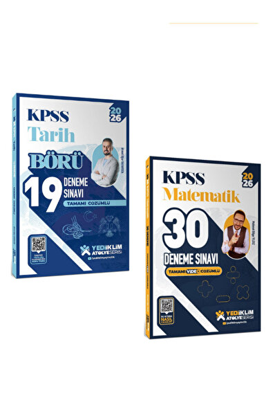 Yediiklim Yayınları Yediiklim 2026 KPSS Tarih-Matematik Deneme (Ahmet Uğur Ka...