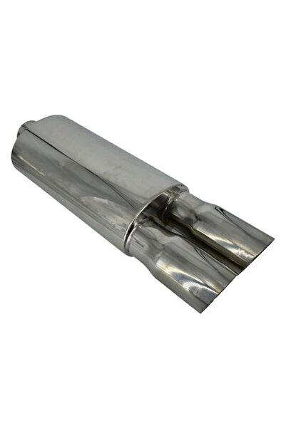 OEM Toba AXA cu silencer, culoare argintiu, lungime 55 cm, diametru 6.2 cm