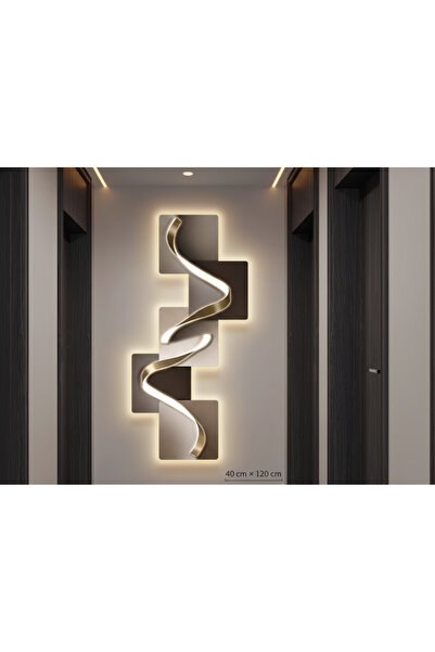 MARCINO Tablou Canvas , Margine Iluminata Led , 120x40cm , Modern , Potrivit ...