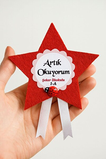 Astra Market Artık Okuyorum Rozeti İlkokul Okuma Bayramı Hediyelik Rozet (10 ...