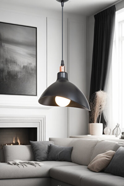 Limon 3D Desing Tekli Modern ve Dekoratif Sarkıt Avize Lamba Yatak Odası Salo...