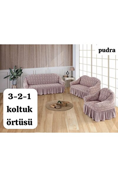 ARTUÇ Jacquard Shawl Pattern (3-2-1) Full Coverage Sofa Slipcover with Skirt ...